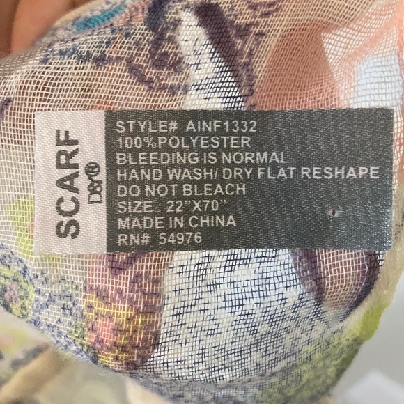 Lightweight chiffon infinity scarf - Picture 3 of 4